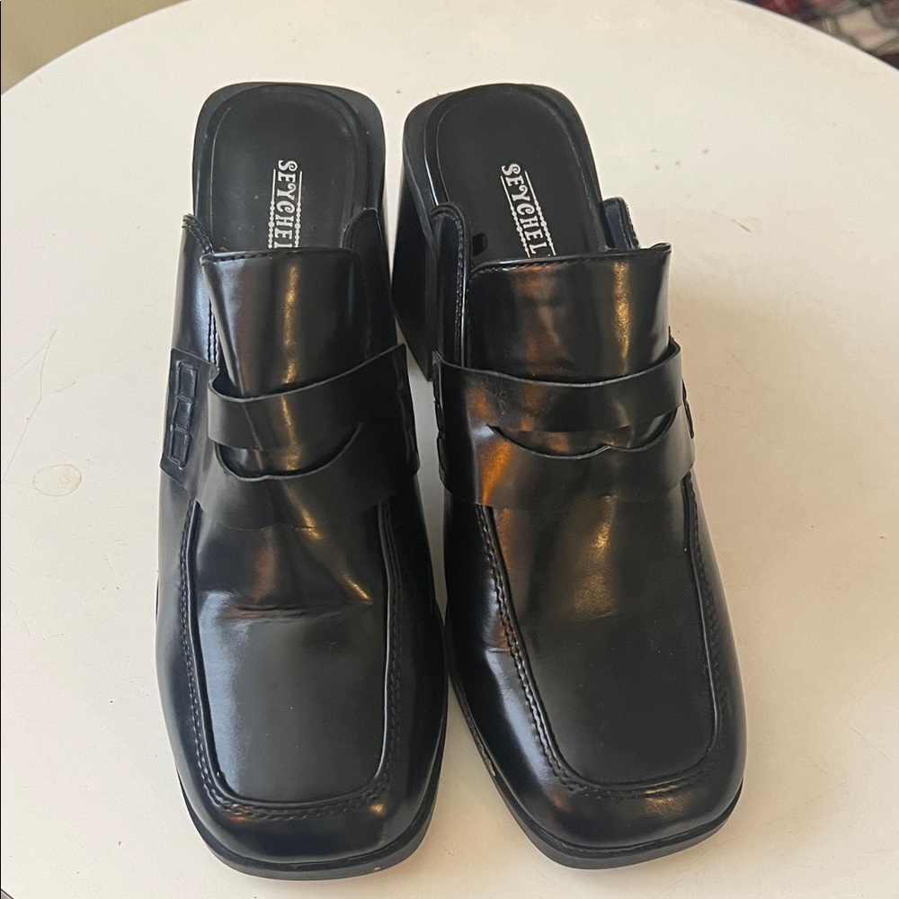 Seychelles Men's Black Leather Slip-On Loafers